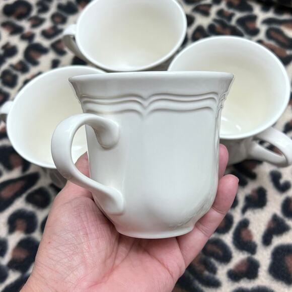 Mikasa French Countryside Cups F9000 Coffee/Tea Mugs 3 5/8” Set Of 4 EUC - Picture 5 of 8